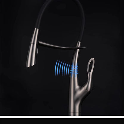 Pull Out Sensor Faucet Handle Digital Display Pull