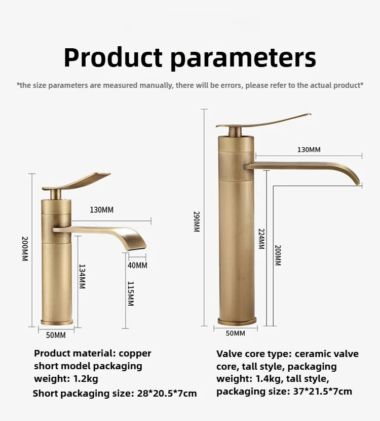 Bathroom Faucets Stainless Steel 304 Brushed Gold Basin