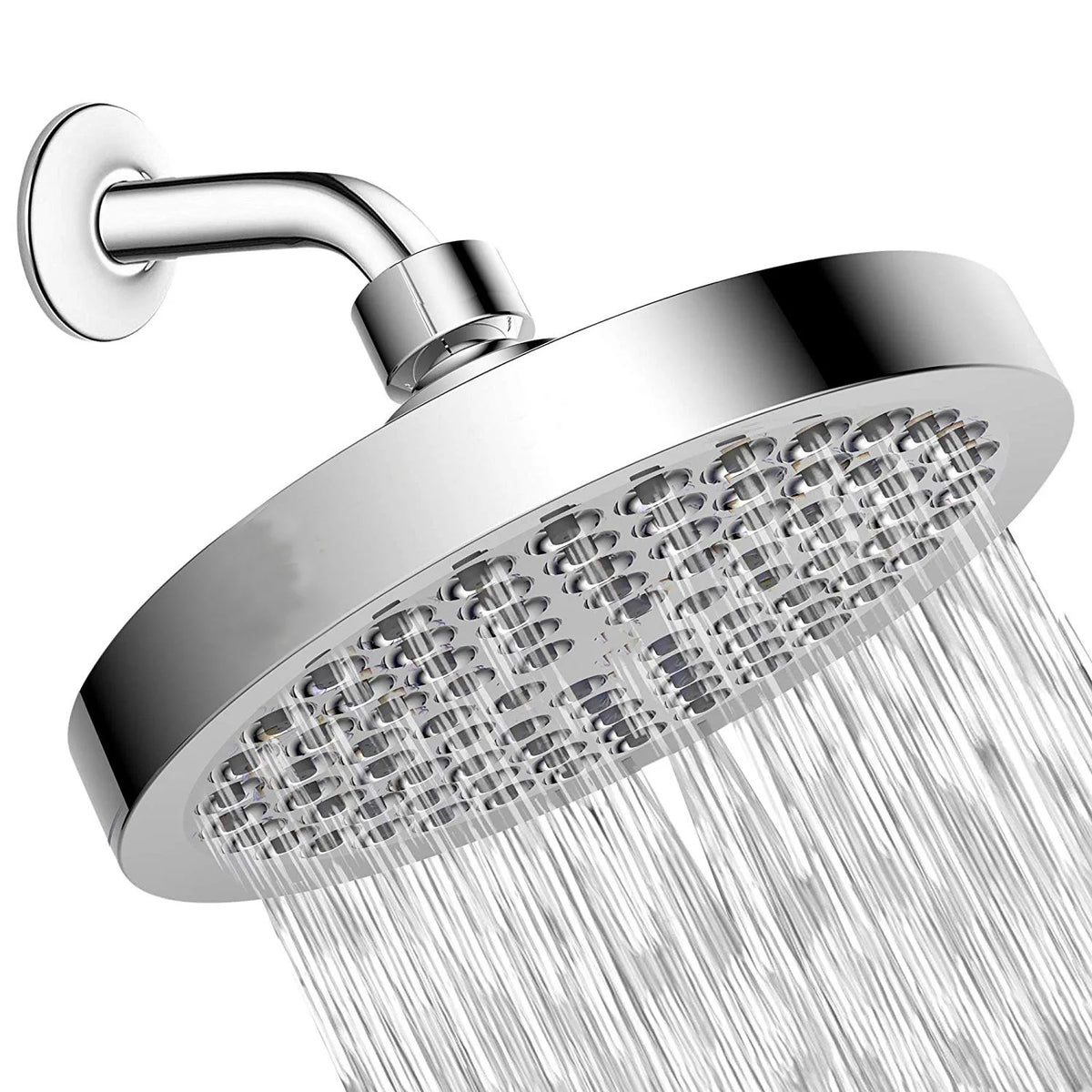 Inches High Pressure Rain Shower Head Arm 1min
