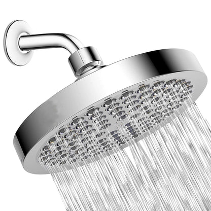 Inches High Pressure Rain Shower Head Arm 1min