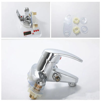 Two-Hole Bathroom Sink Faucet Zinc Alloy Dual Handle