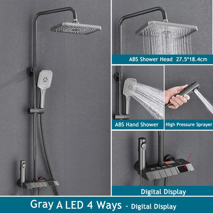 Rainfall Bathroom Shower System Digital Piano Key Shower