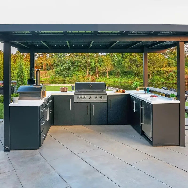 Custom 304 Stainless Steel Outdoor Cabinet Sink Full