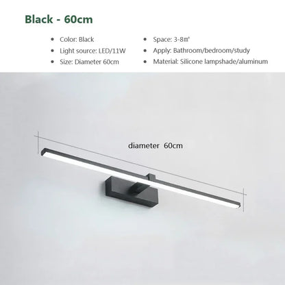 Modern Led Wall Lamp Bathroom Hardwares Sconce Three