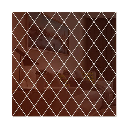 10/17/32/58pcs 3d Mirror Stickers Acrylic Triangles