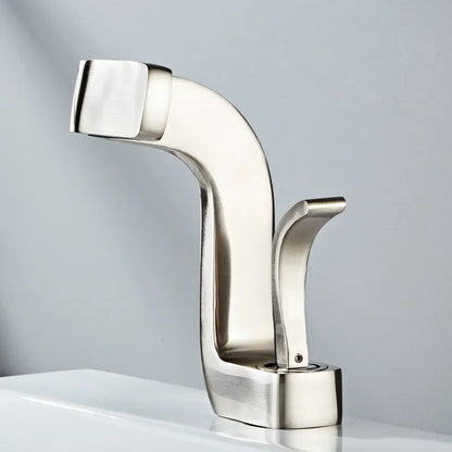 Bathroom Faucet Brass Gold White Bathroom Basin Faucet
