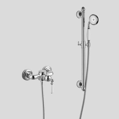 French Vintage Silver Bathtub Without Underflow Faucet Shower