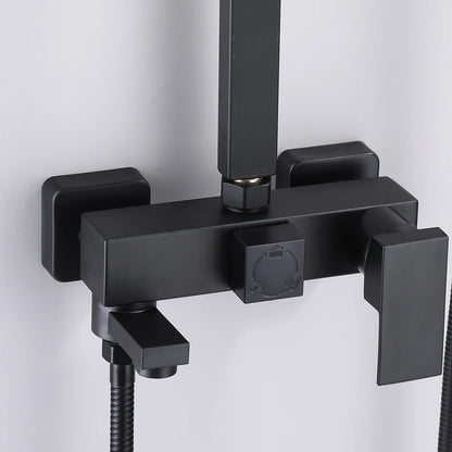 Matte Black Shower Faucet Rainfall High Quality All