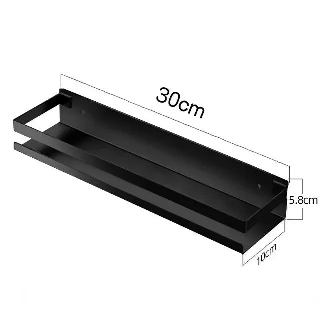 Stainless Steel Floating Shelf Rustproof Wall Mounted Nail-Free