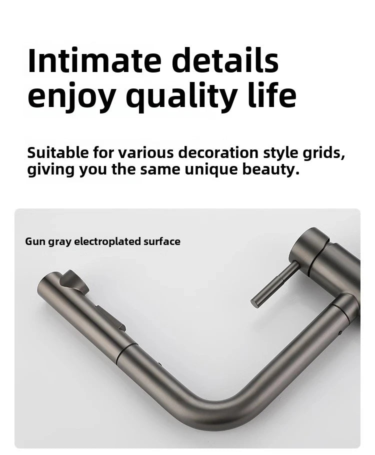 Cold Touch On Faucets Stainless Steel Pull Out