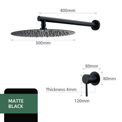 Bathroom Faucet Rose Gold Shower Wall Mounted 8/10/12