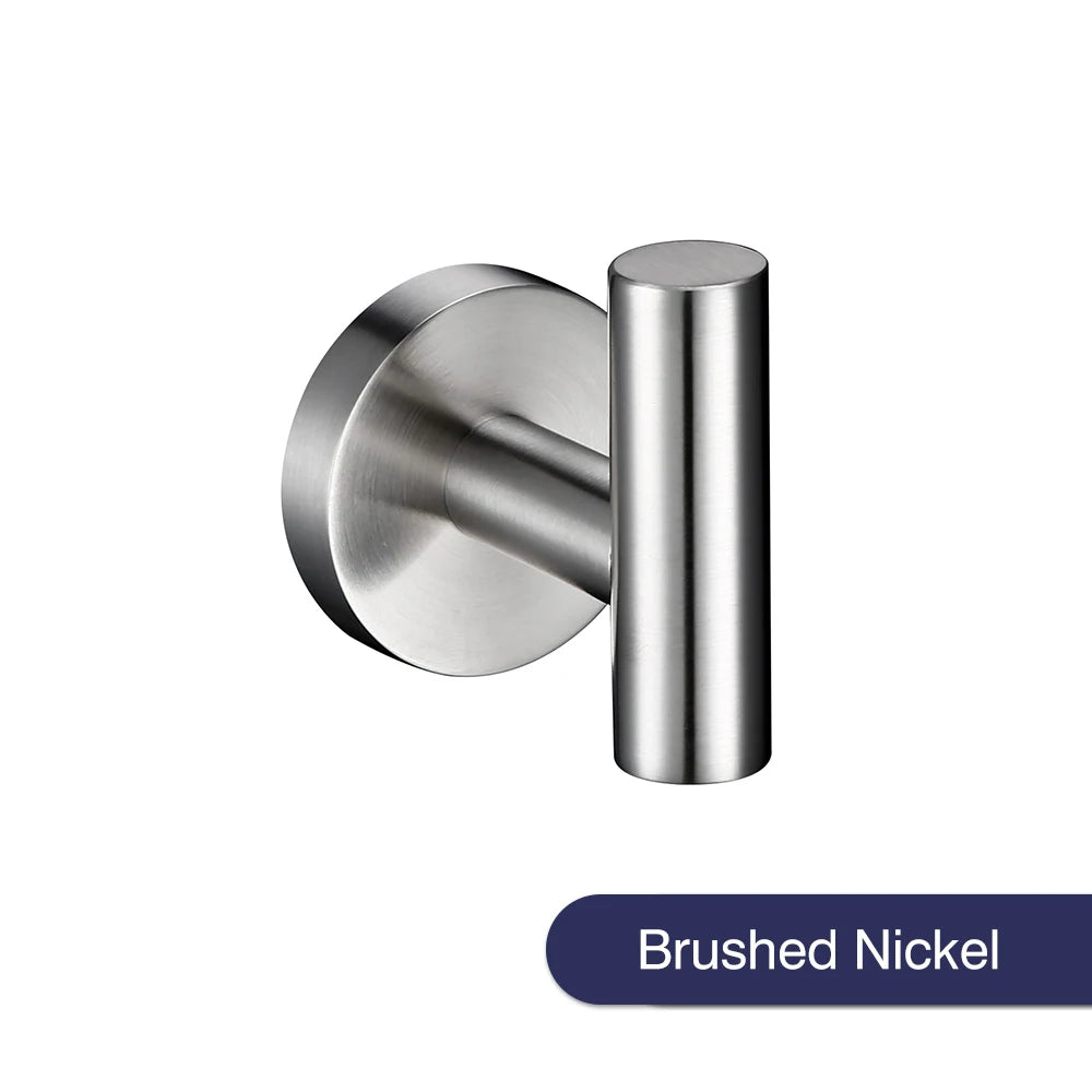 Brushed Nick Wall Nail Robe Hook Bathroom 304