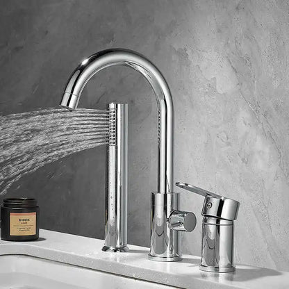 Bathroom Bathtub Shower Faucet Swivel Tub Spout Handhold