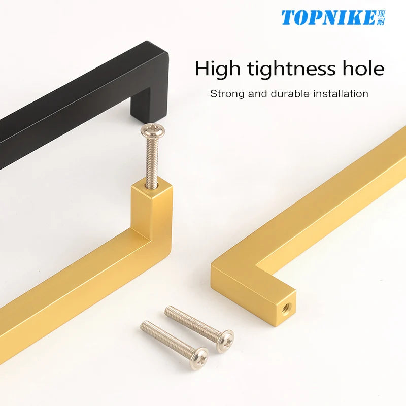 Square 500mm Extended Long Handle Wardrobe Door Handle