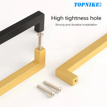 Square 500mm Extended Long Handle Wardrobe Door Handle