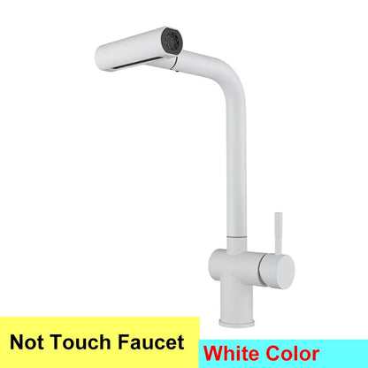 Touch On Pull Out Sink Faucet Stainless Steel