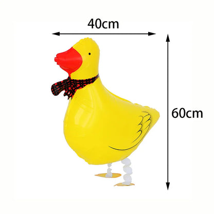10/30/50pcs Farm Mini Animal Balloon Little Pig Duck