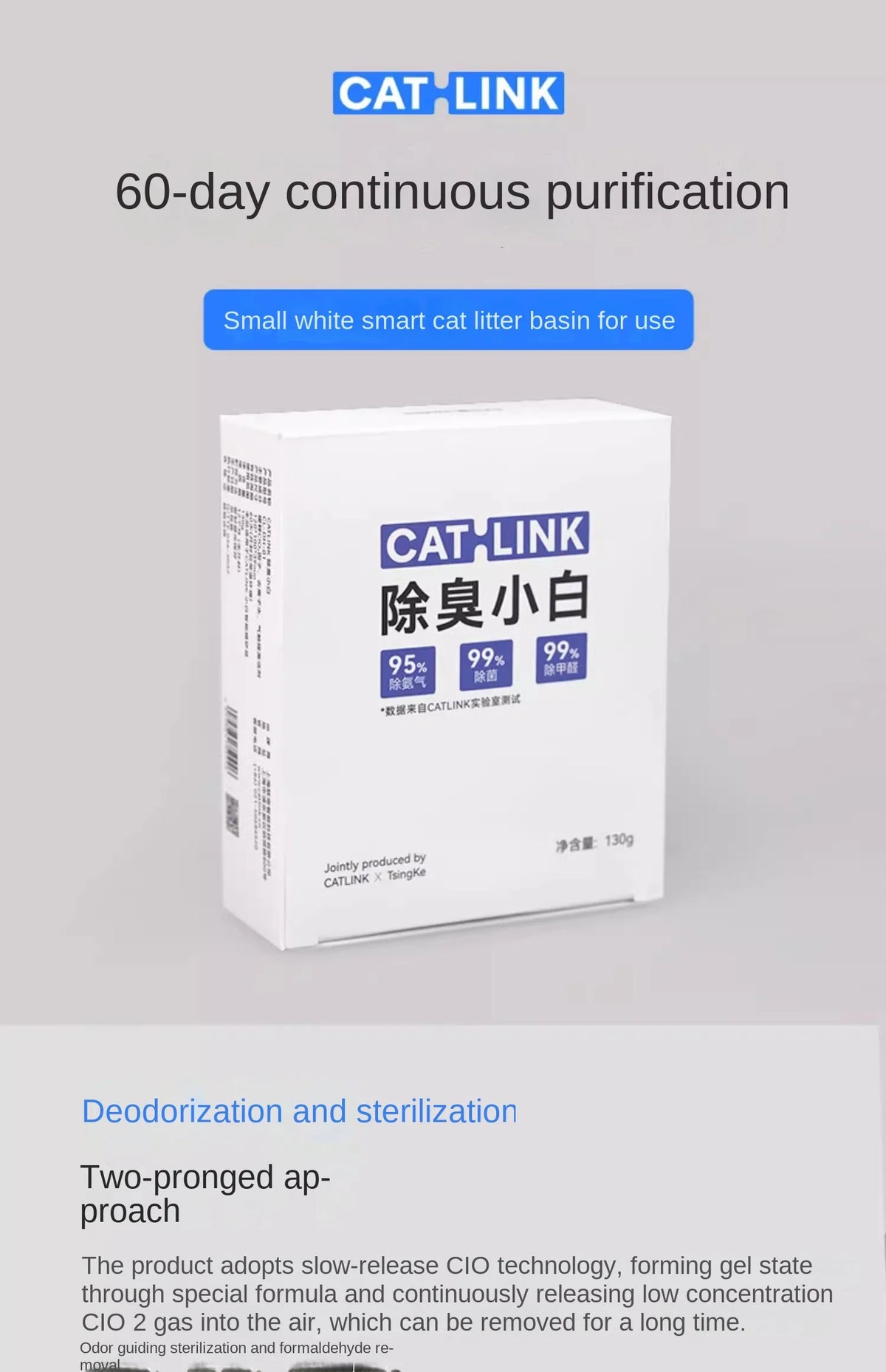 Catlink Special Deodorization Gel Deodorization Small White