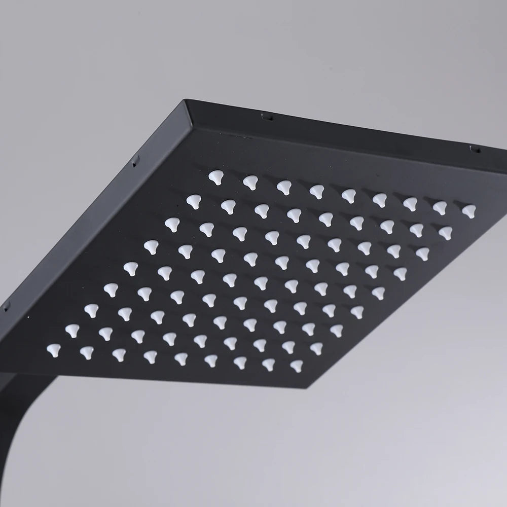 Matte Black Shower Faucet Rainfall High Quality All