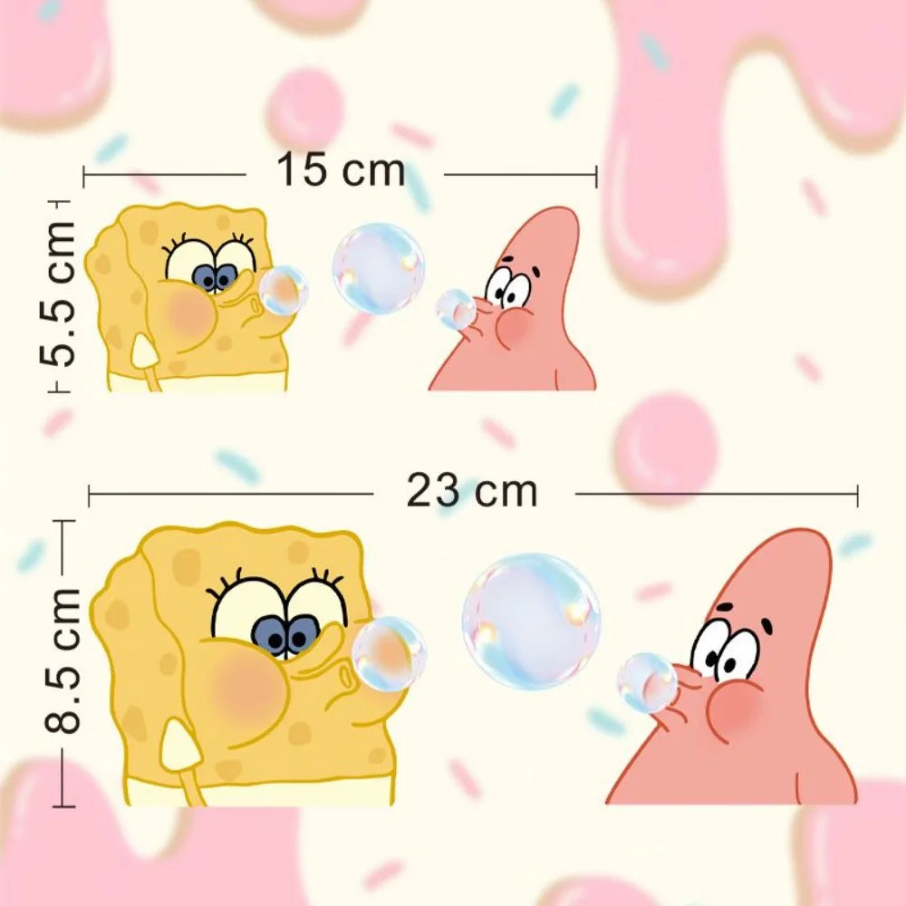 Spongebob Bathroom Mirror Decals Self-Adhesive Vinyl Stickers