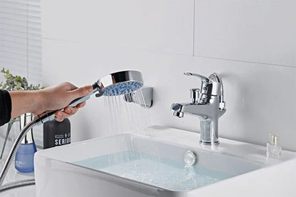 Basin Faucet Bathroom Bathtub Shower Faucet Handheld Shower