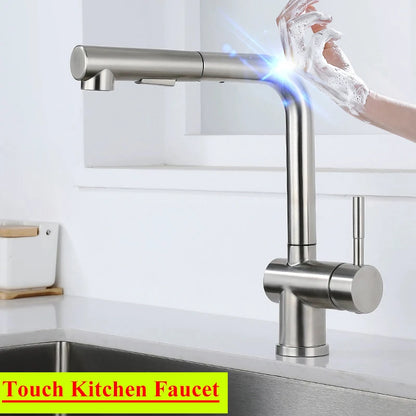 Cold Touch On Faucets Stainless Steel Pull Out