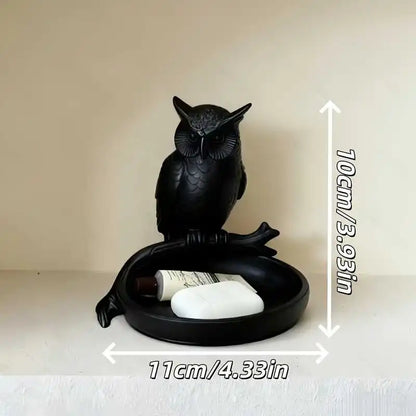1pc Owl Jewelry Tray Ring Dish Necklace Holder