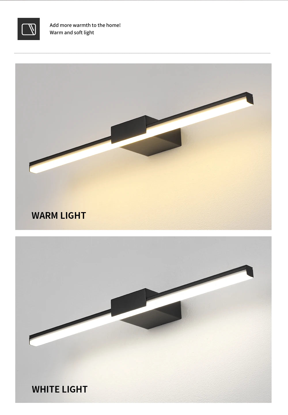 Led Wall Lamp Bathroom Vanity Light 40cm 55cm