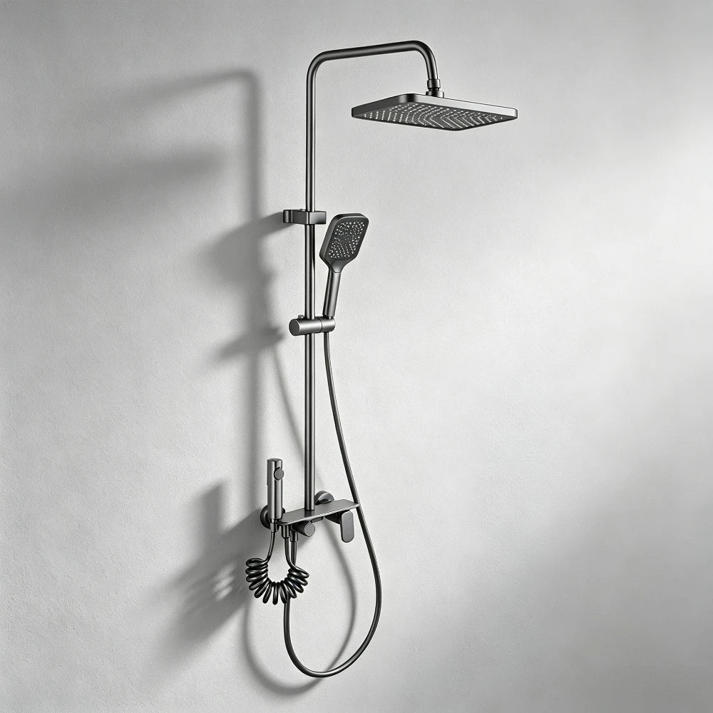 Four Ways Water Outlet Bathroom Shower System Wall