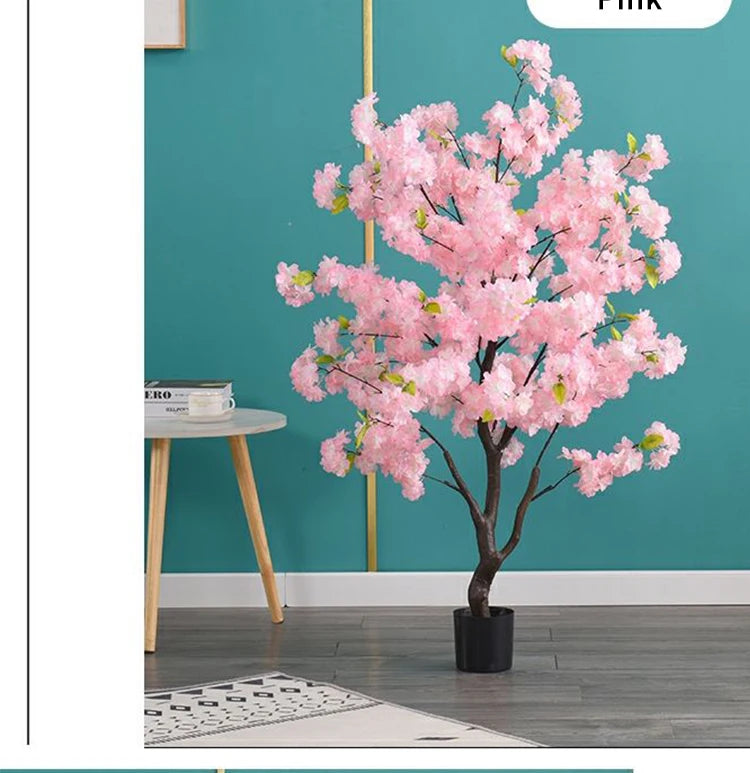 Decoration Artificial Cherry Tree Bonsai Wedding Indoor Living