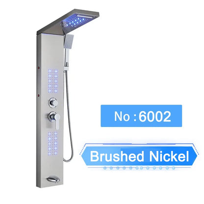 Shinesia Led Shower Panel Waterfall Rain Digital Display