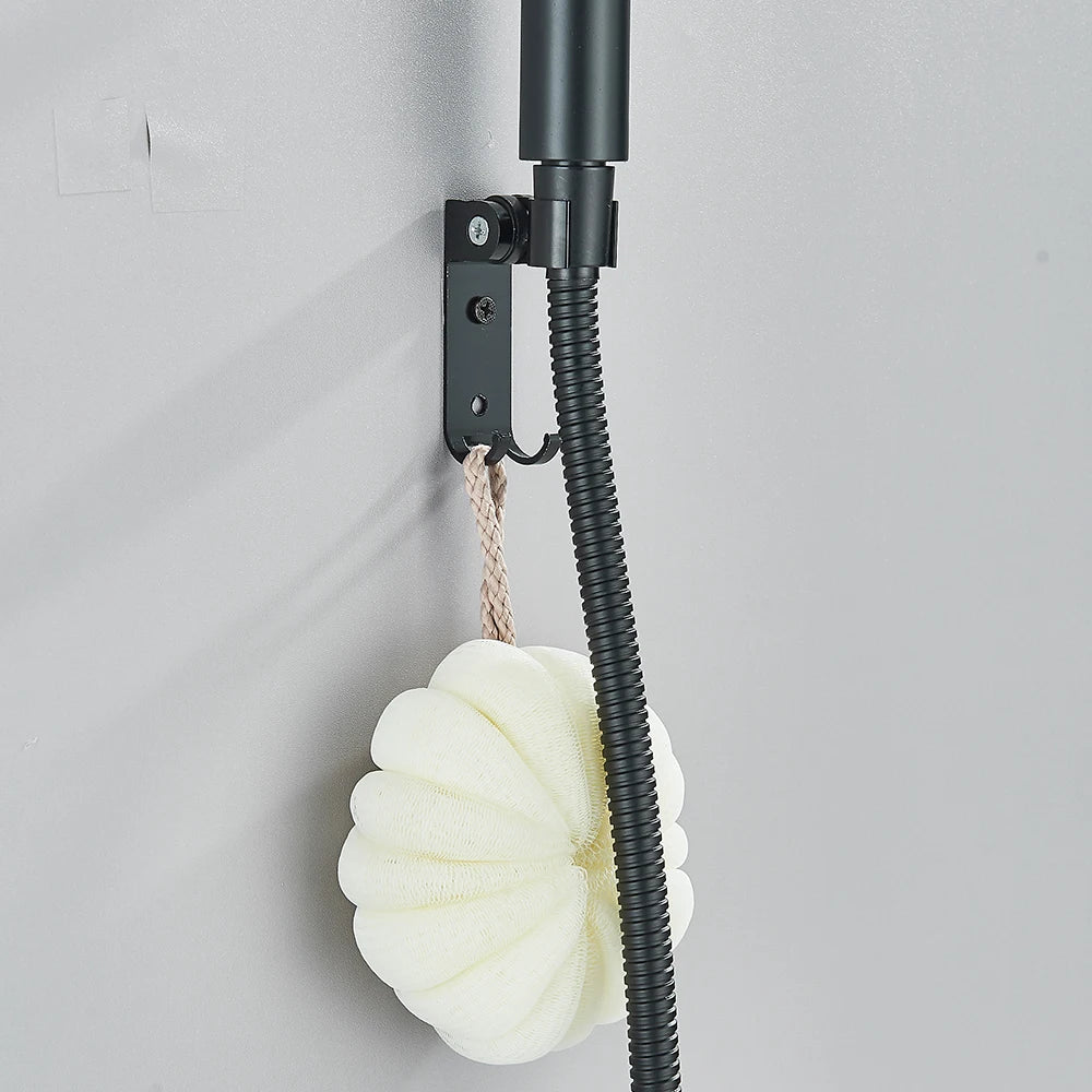 Thermostatic Shower Faucet Bathroom Black Mixertap Thermostat
