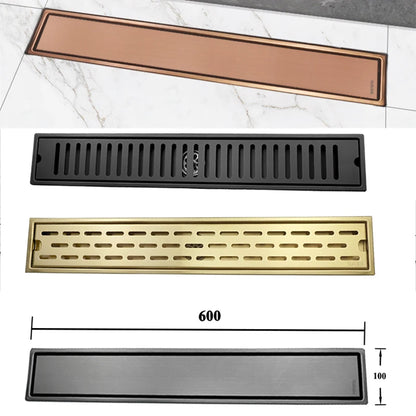 304 Stainless Steel Bathroom Drain Brushed Rose Gold