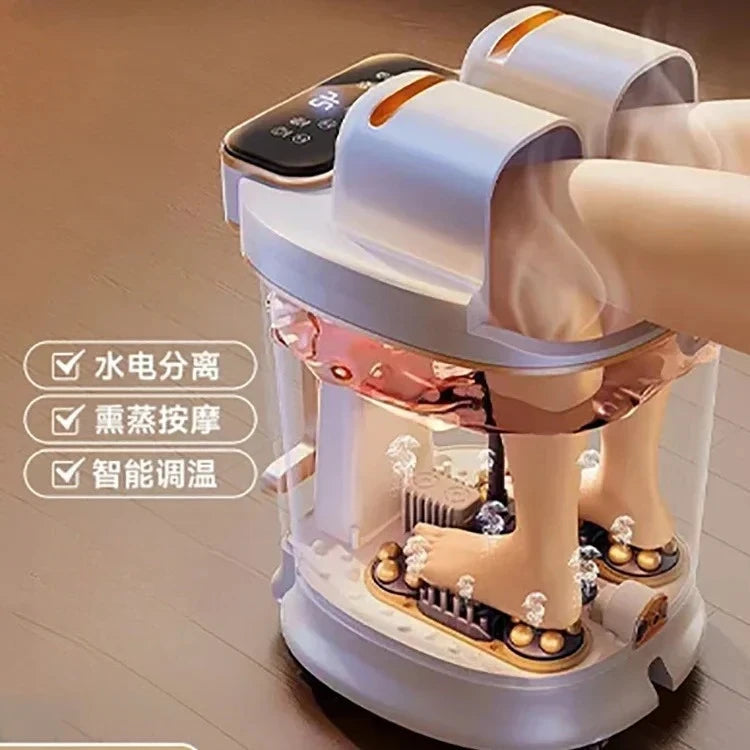 Foot Soaking Bucket Electric Massager Foot Wash Basin