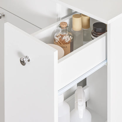 Sobuy Bzr214-W Bathroom Cabinet Laundry Collector Drawer Baskets