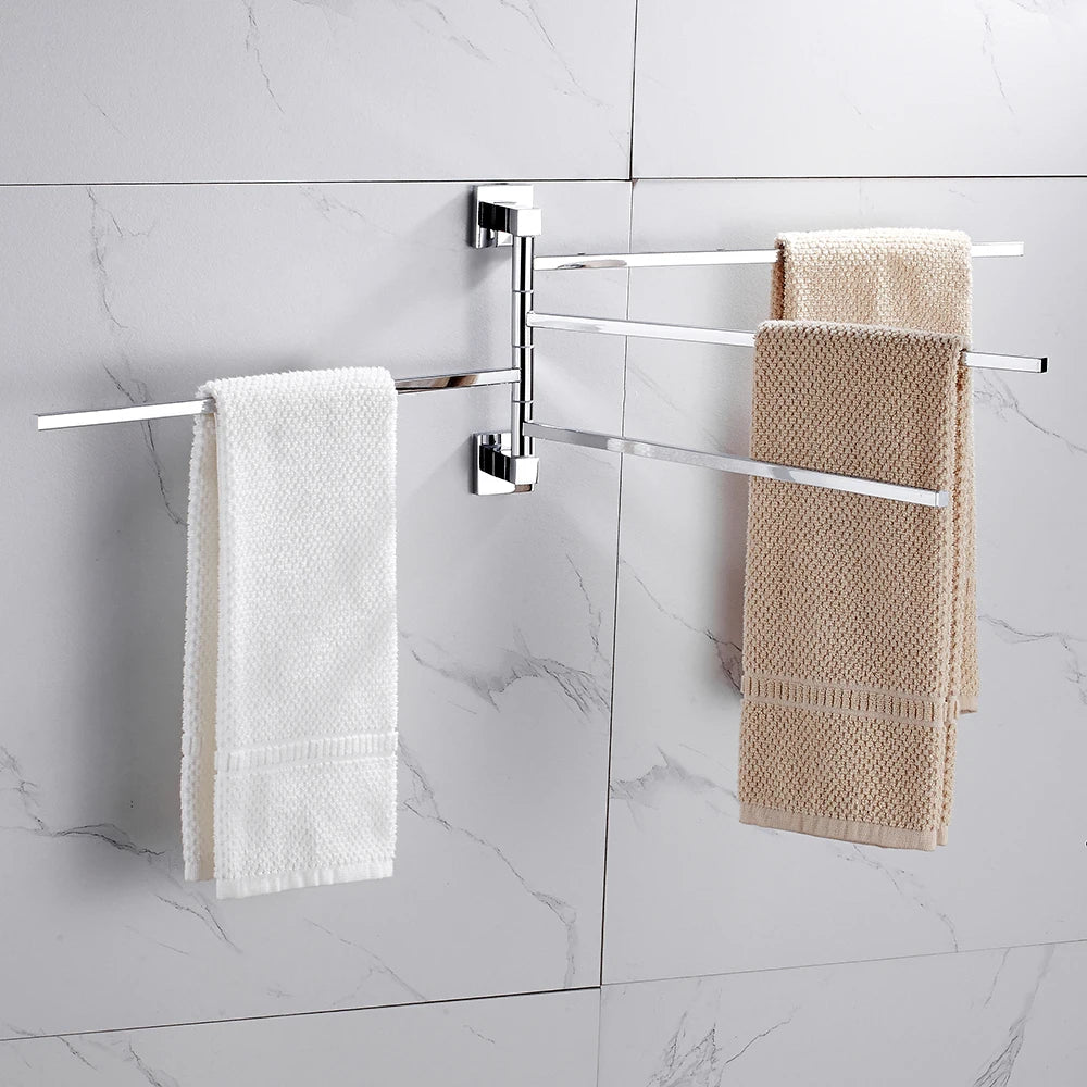 Towel Holder Stainless Steel Swing Arms Towel Rail