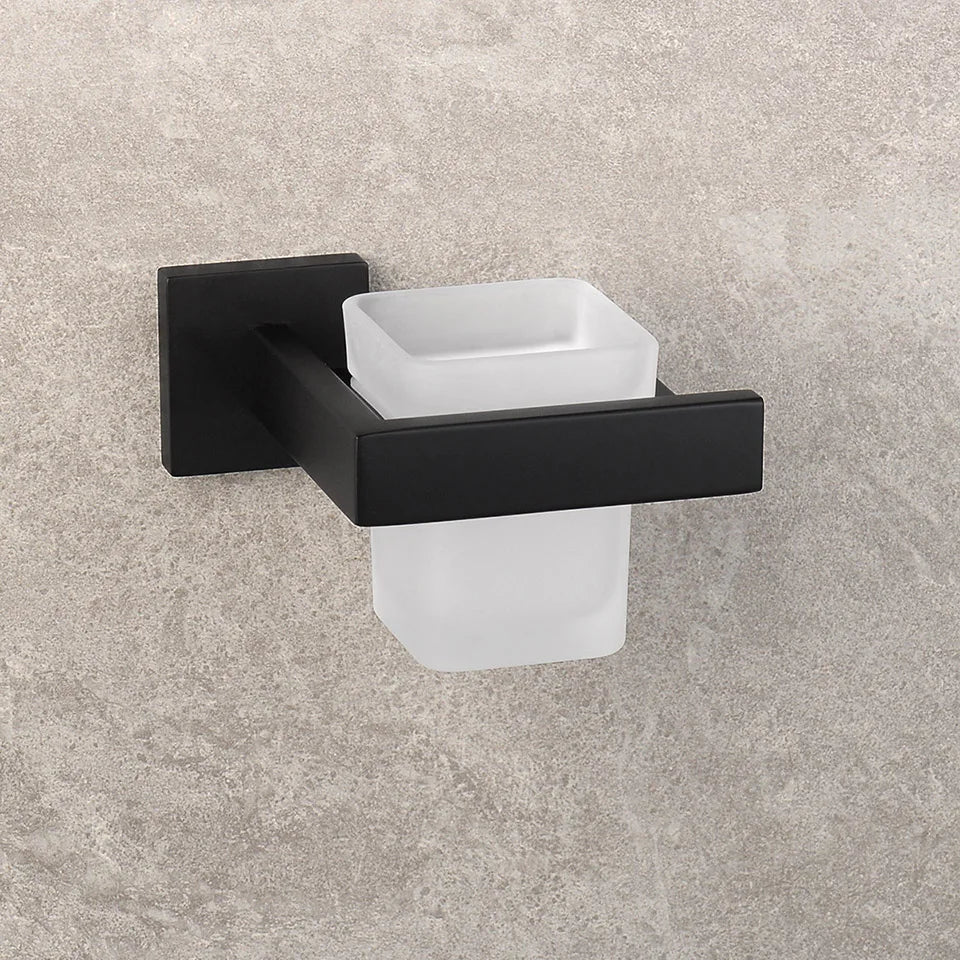 Matte Black Bathroom Hardware 304 Stainless Steel Towel