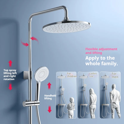 Diiib Large Panel Rain Shower Stainless Steel Combination