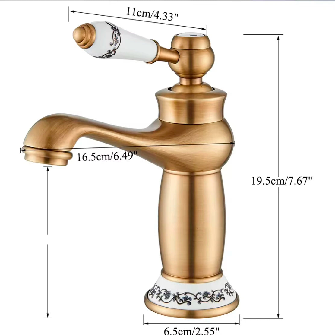 Nordic Lamp Shape Creative Design Bathroom Basin Faucet