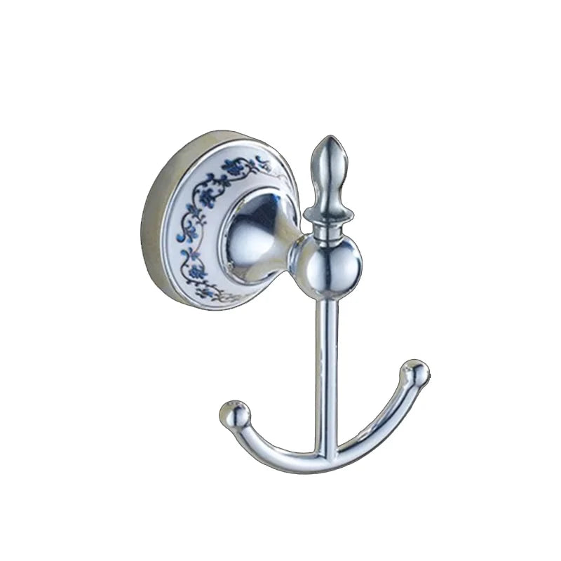 Stainless Steel Ceramic Bathroom Robe Hook Paper Holder