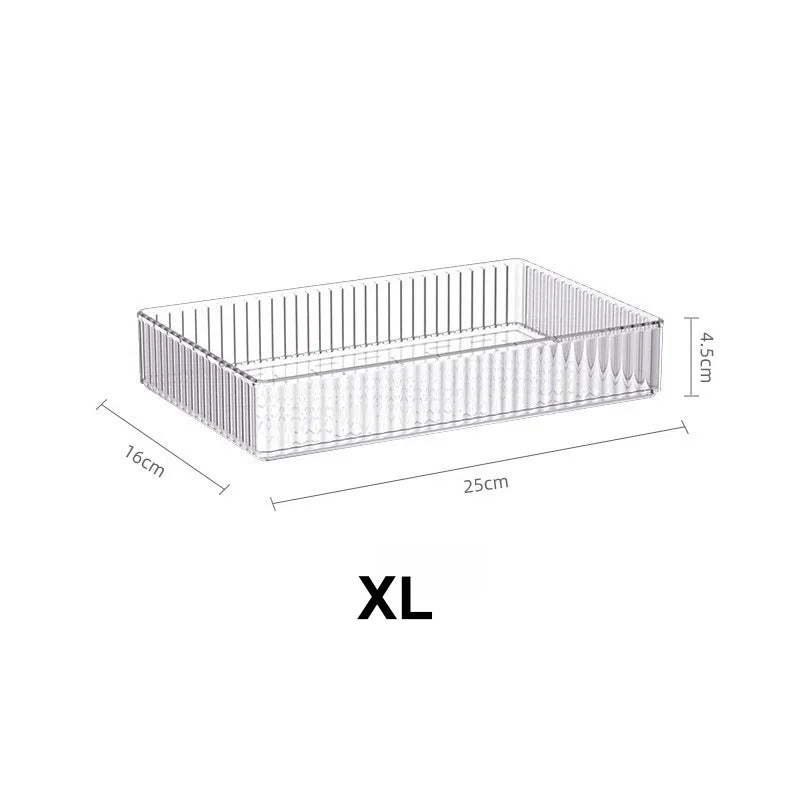 Clear Drawer Organizer Stackable Size Clear Makeup Drawer