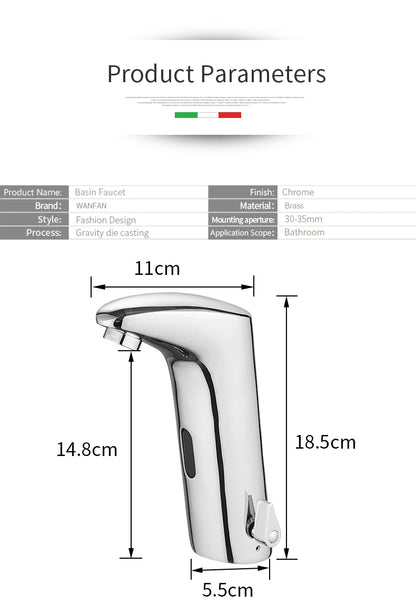 Bathroom Faucet Electric Automatic Sensor Faucet Touchless Sink