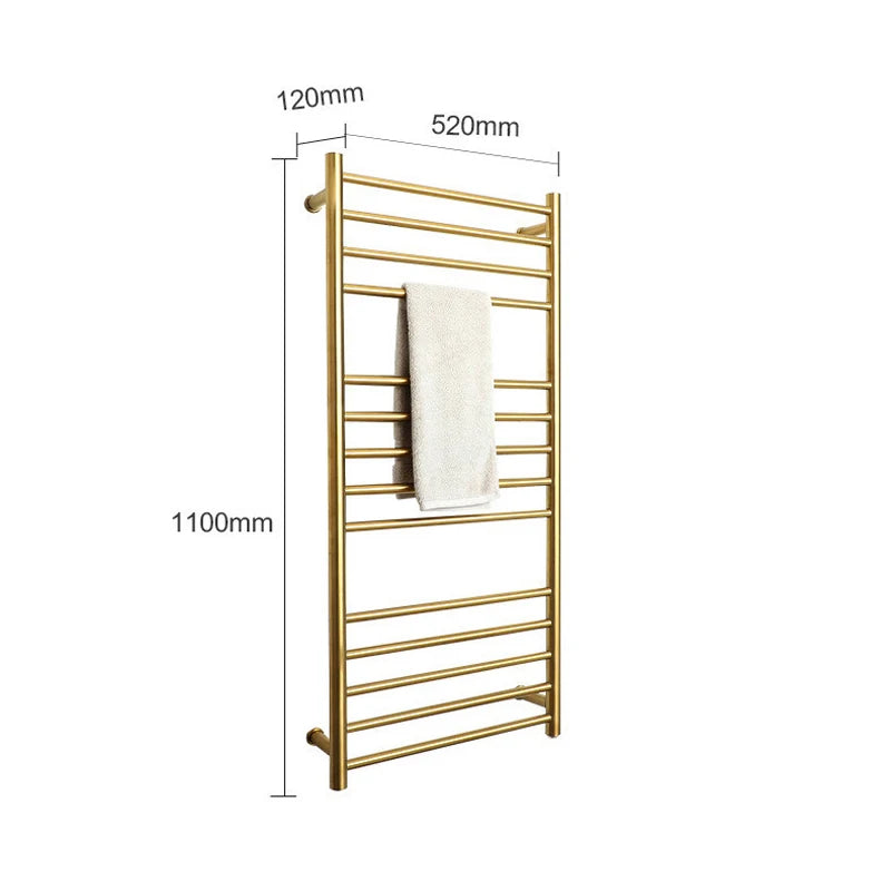 520 1100 120mm Electric Towel Rack 304 Stainless