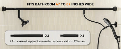 Tandem Shower Head Couples Dual Shower Head Handheld