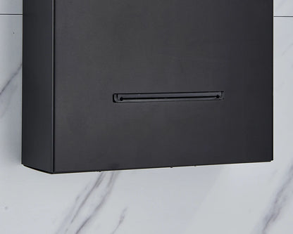 Rozin Black Shower Column Led Rainfall Bathroom Faucet
