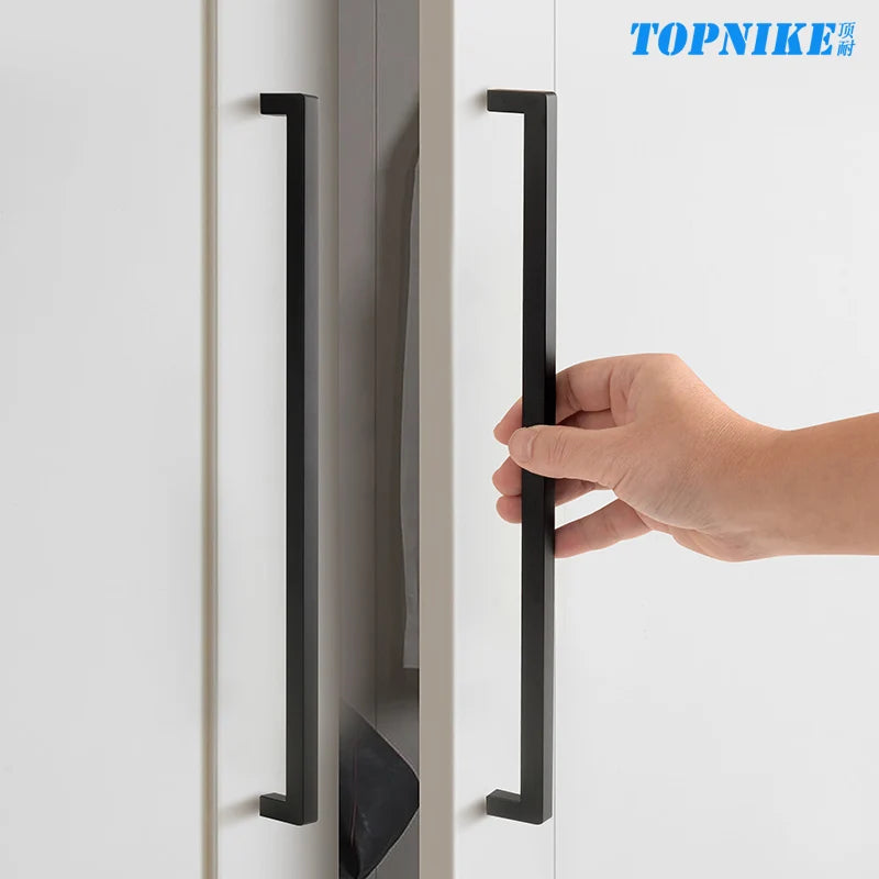Square 500mm Extended Long Handle Wardrobe Door Handle