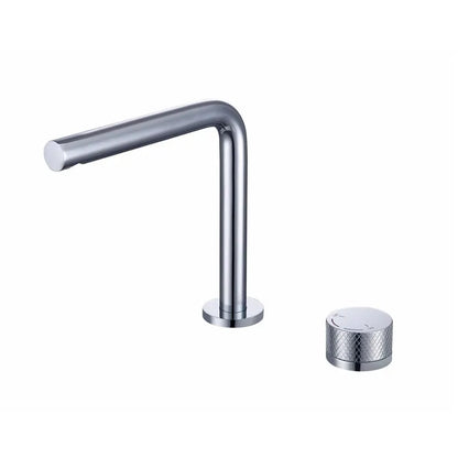 Brushed Gold Bathroom Faucet Two Holes Gun Grey