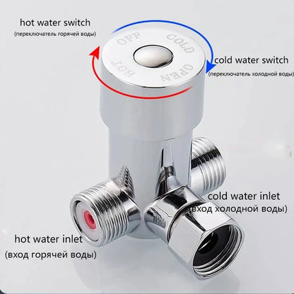 Oxg Black/Chrome Smart Sensor Basin Faucet Automatic Sensor