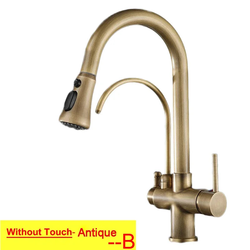 Touch On Filtered Faucet Three Ways Cold Drinking