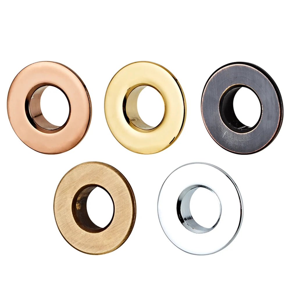 Bathroom Basin Faucet Sink Overflow Cover Brass Six-Foot